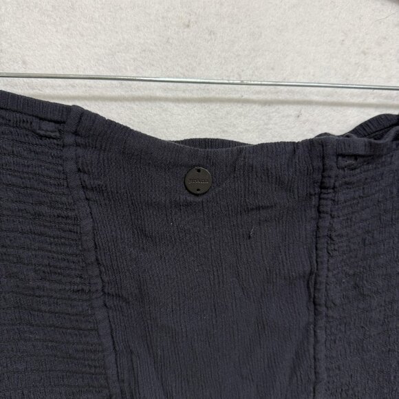 prAna Jumpsuit Womens Large Black Tencel Modal Smocked Strapless 1973221 - Picture 8 of 11